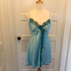 Baby blue silky nightie